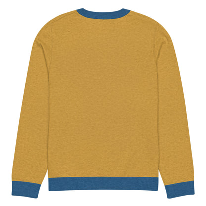 Knitted crew neck sweater